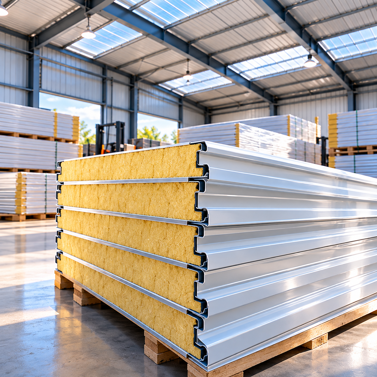 Warehouse insulation panels